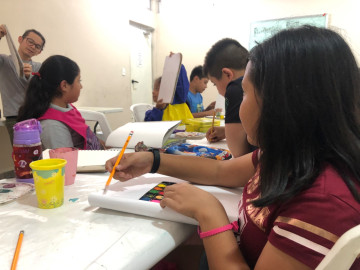 IRCA participa en taller de pintura 