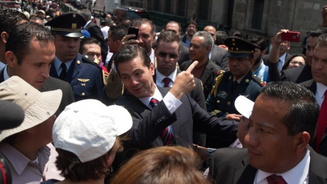Peña Nieto convivió con ciudadanos del Centro Histórico